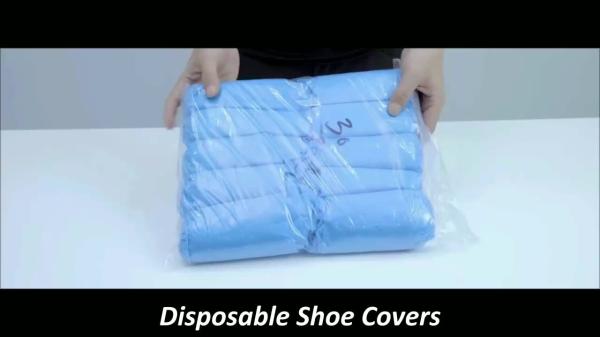 S&J Medical staff isolation Shoe Cover Laminated Nonslip pp Disposable Nonwoven Waterproof Medical shoe cover