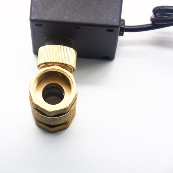 Durable AC220V Brass Water Valve , Automatic Electronic Motorized Ball Valve DN15 20 25 32 40