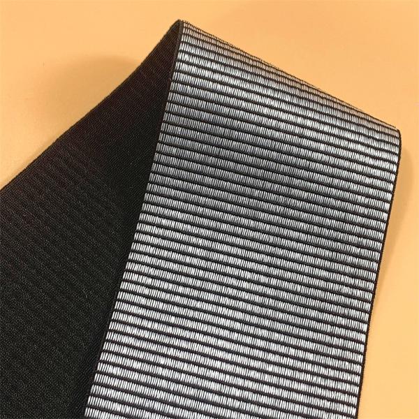 Stretchy non slip silicone gripper printed elastic waist band nylon stretch elastic for clothes