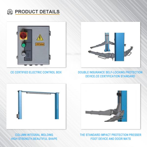 Auto Garage Equipment 2 Post Hydraulic Car Lift