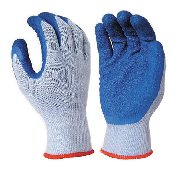 10Gauge 5Yarn(21S) Cotton Liner Latex Crinkle Palm Coated Work Gloves