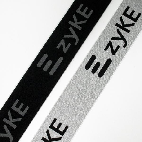 Custom logo design brand underwear nylon jacquard woven knitted wide elastic band for clothes