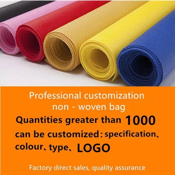 Non Woven Foldable Shopping Bag PP Nonwoven Reusable Large Tote Grocery Bags Non-Woven