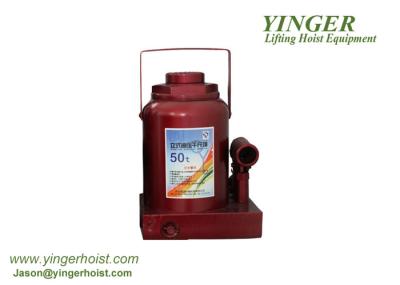 Adjustable Capacity Heavy Duty Hydraulic Jacks Red Surface 20 Ton Bottle Jack
