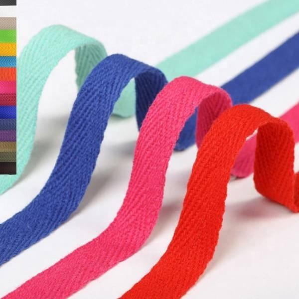 DIY handmade 100% Cotton tape herringbone/ twill cotton tape webbing for garment accessories