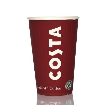 Eco Friendly Party Paper Cups , 22oz Insulated Disposable Coffee Cups