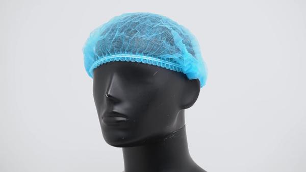 S&J Disposable non woven medical bouffant nurse cap elastic disposable cheap clip caps