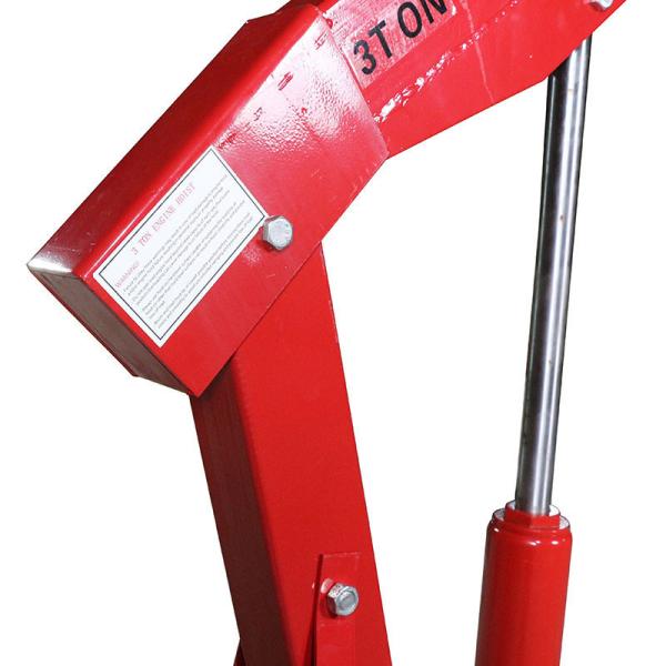 3tonRed Appearance Hydraulic Shop Crane Easy Storage Designed For Limited Space hydraulic shop crane foldable shop crane