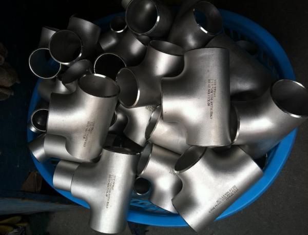 ASTM A403 Pipe Fittings Forged Alloy Steel / stainless steel equal tee ,304L 316L 310S 904L 2205