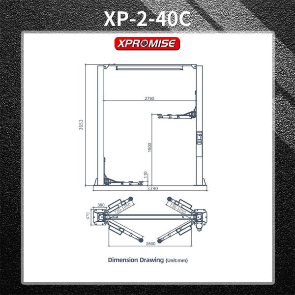 Cheap Hydraulic Two Post Car Lift With CE