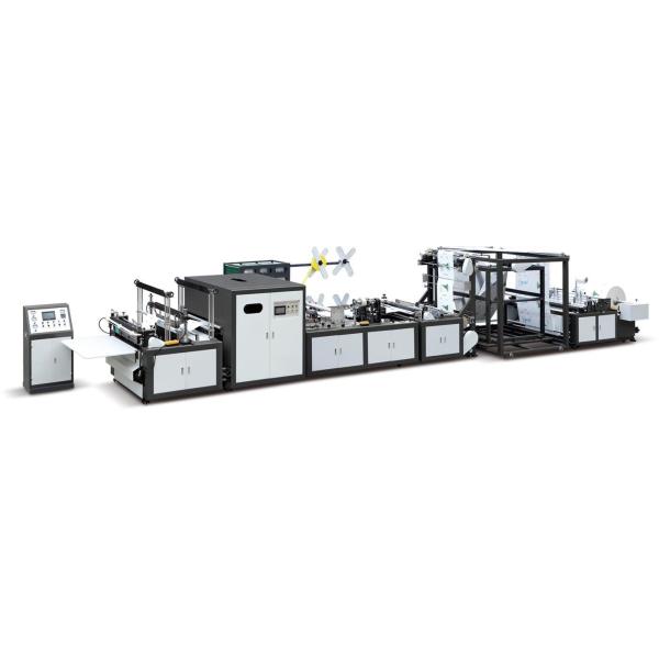 Biodegradable Pp Polypropylene Automatic Non Woven Bag Machine , Automatic W Cut Non Woven Bag Making Machine