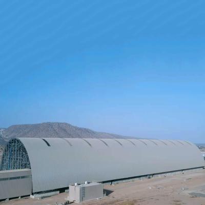 Prefab Bolt Ball Joint Modular Space Frame Roof Steel Structure Cement Warehouse Building
