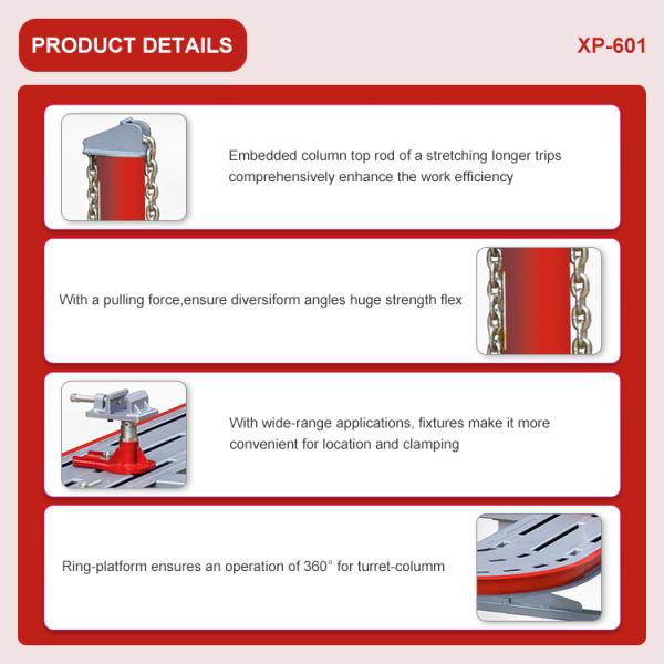 3500Kg Auto Body Repair Equipment Hydraulic 5600mmX2200mmX560mm