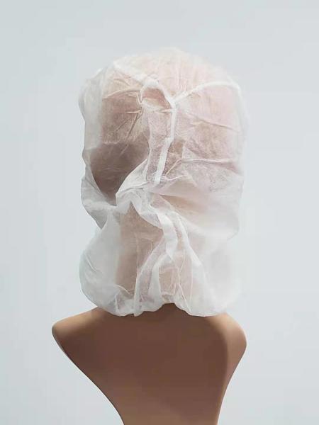 High Quality Disposable PP Astronaut Caps Non woven Hairnet Cap Hood Cover  Non-woven Hood Balaclava Face Cover
