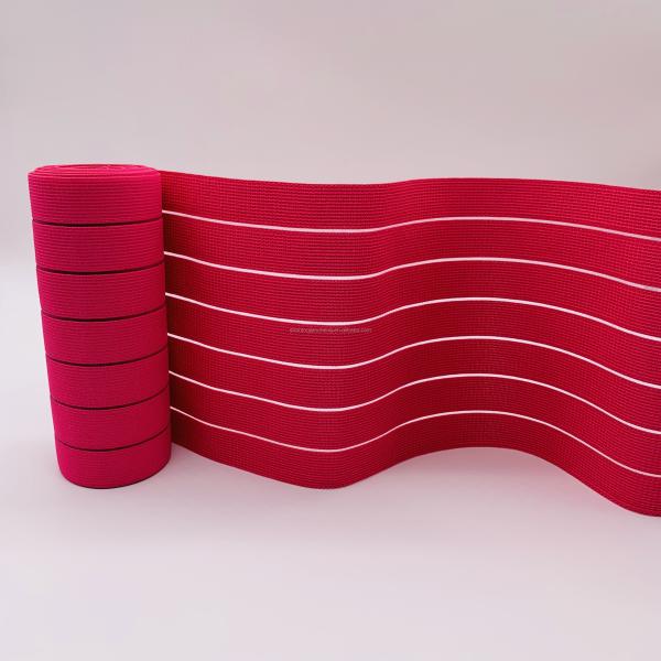 150mm Polyester elastic band  fish silk  for underwear with waist belt belly band