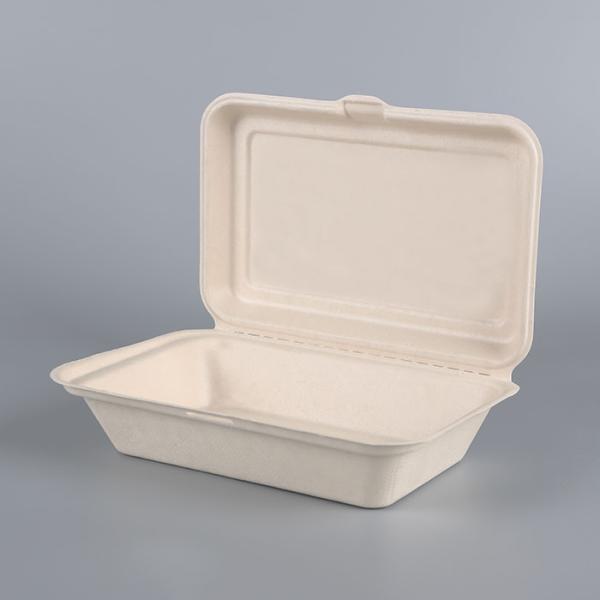 9*6 bagasse food container take away food box