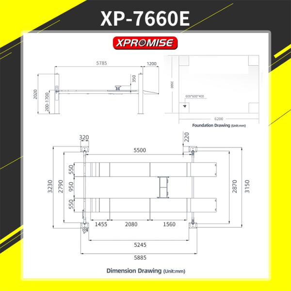 6000kg Hot Sale Four Post Car Lift