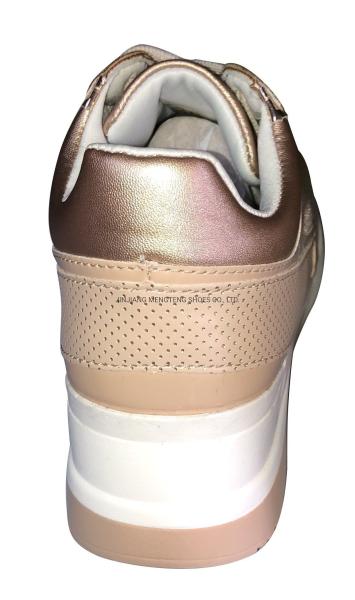 New Styles Women Sports Shoes , High Heel Pu Imitation Leather Sneaker Shoes