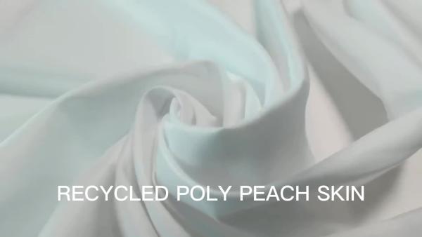 Cheap Made In China Marine Recycled Poly Peach Skin Recycle Fabric