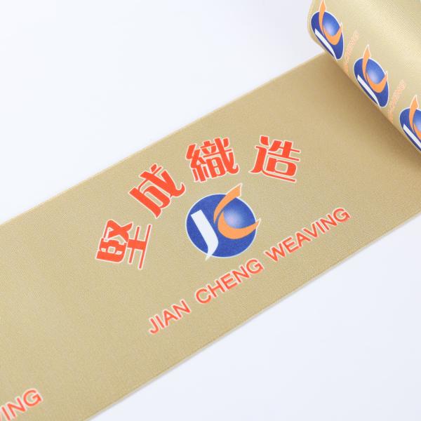 Free sample custom printed flat rubber elastic band wide designer elastic webbing strap waistband for waist trainer belt