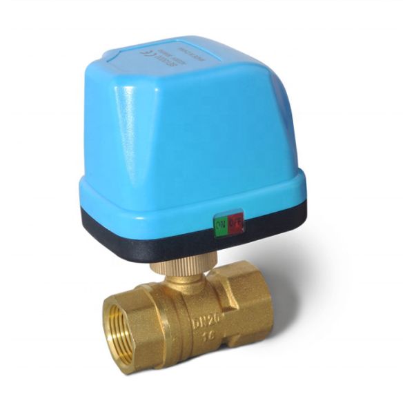 Miniature Electric Actuator Motorized Ball Valve 3 Way Valve Three Wire Two Control For Air Conditioning Water Heating