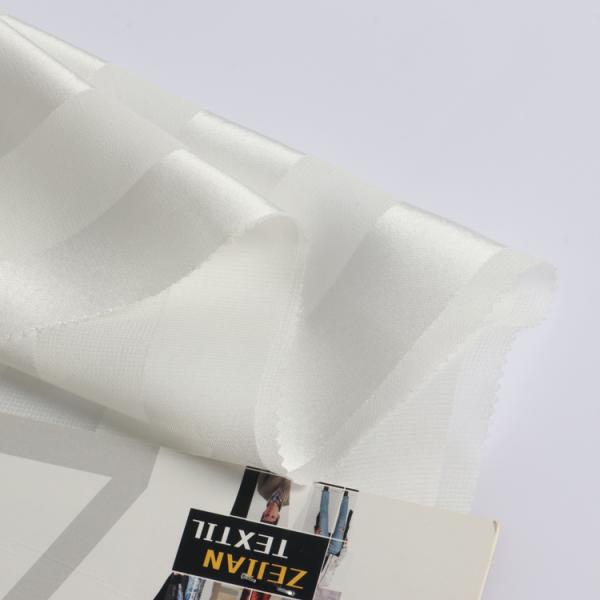Wholesale Silk Like Material Soft Recycled Chiffon Satin Striped Polyester Fabric For Dress