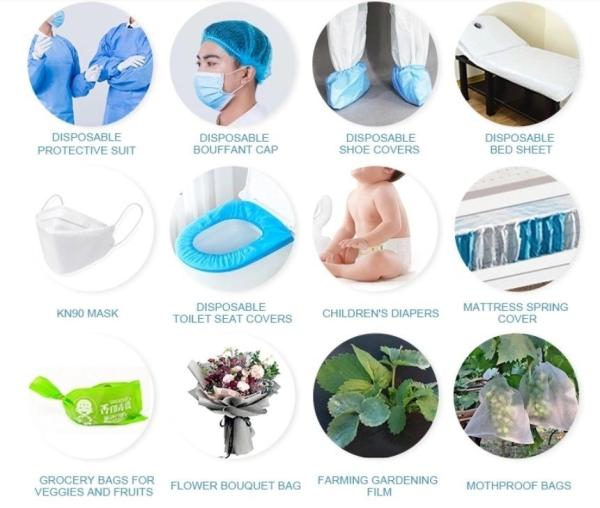 SMMS Nonwoven Production Line Wet Wipes/ Wet Tissue/Filtration Nonwoven Machine for Spunbond Nonwoven Fabric