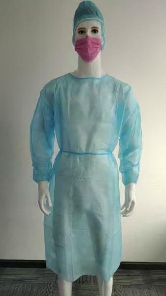 S&J PP Non-woven Disposable 15g Lightweight Visitor Gown CE Far Infrared Disposable Medical Isolation Gown