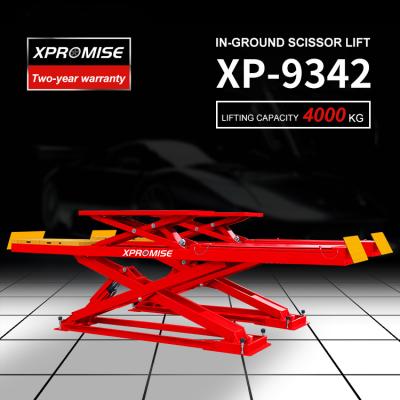 Big Underground Scissor Lift / Alignment Car Lift 4000kg CE Certified