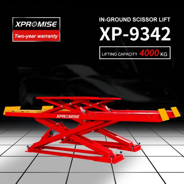Big Underground Scissor Lift / Alignment Car Lift 4000kg CE Certified