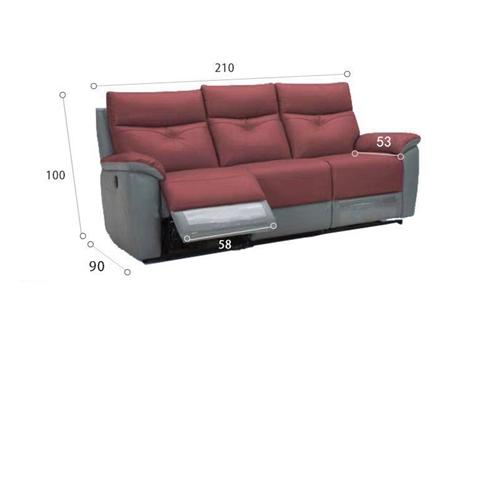 New Space Capsule Sofa Intelligent Leather Art Modern Minimalist Double Three Stretch Multifunctional Sofa