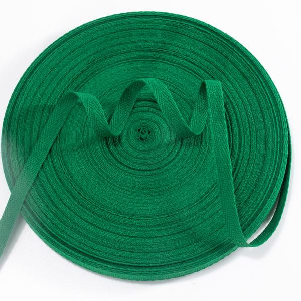 Colorful recycled cotton twill cotton binding tape webbing herringbone webbing for Clothes Accessories 10mm