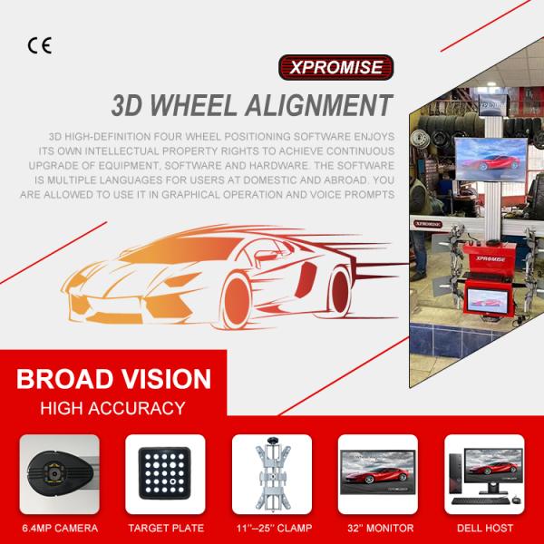 3D Car Wheel Alignment Machine Automatic HD Camera 3D Wheel Aligner