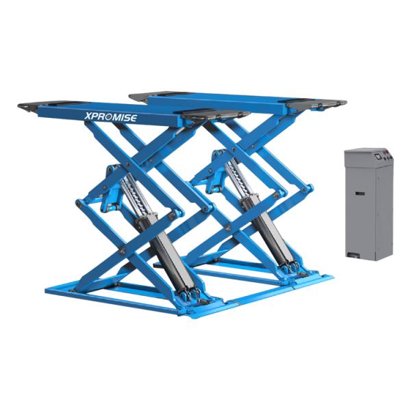 Workshop Scissor Car Lift Equipment Air Operated 24V Safety Control