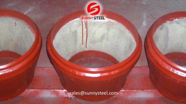 Ceramic lined reducer pipe
