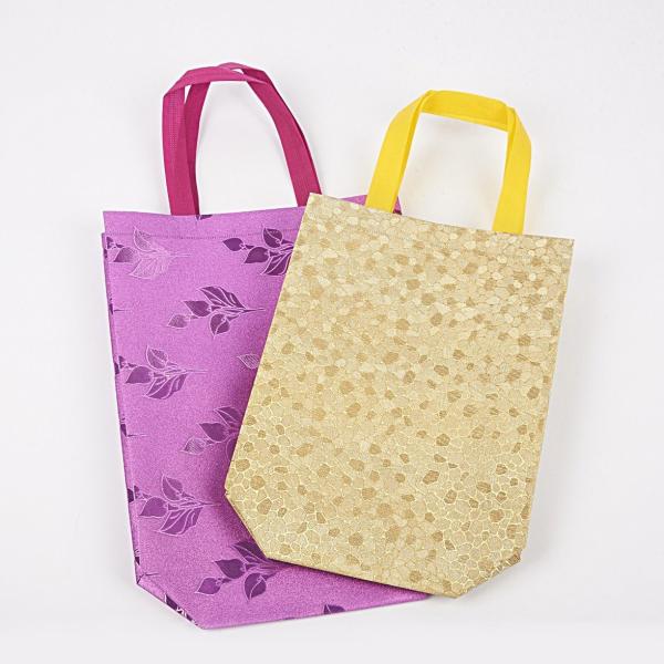 Custom Logo Printed Recycle Grocery Tote Fabric PP Nonwoven Non Woven Shopping Bag