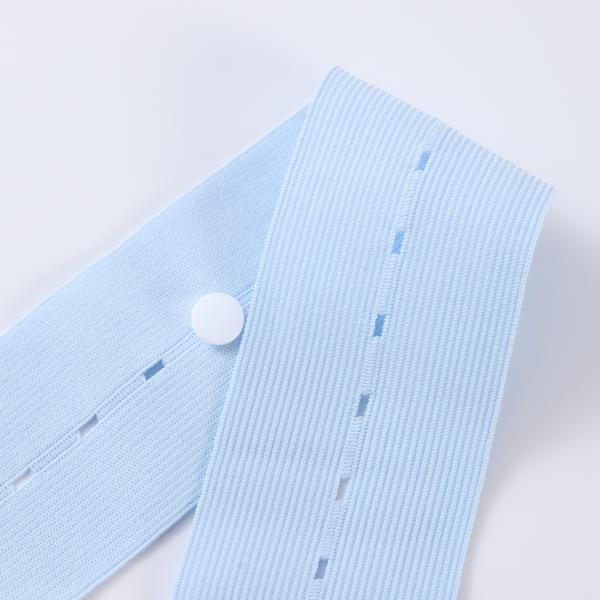Factory custom logo fetal monitor button medical  elastic band webbing for prenatal