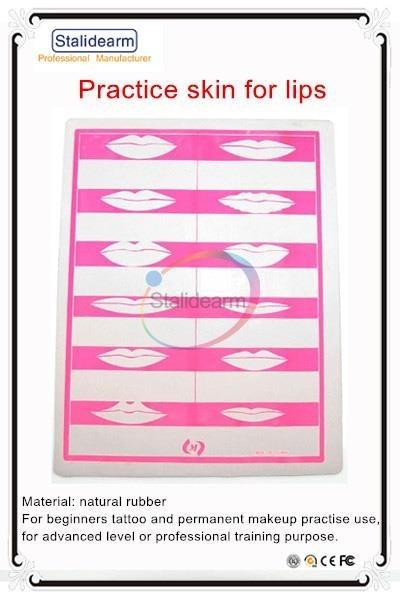L20cm*W15cm Lips Practice Skin 0.1cm Thickness Two Sided With Bilayer