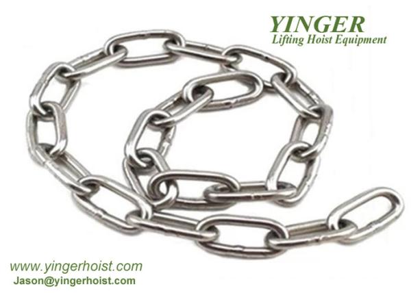 Corrosion Resistance Lifting Accessories For Cranes Welded Chain Structure
