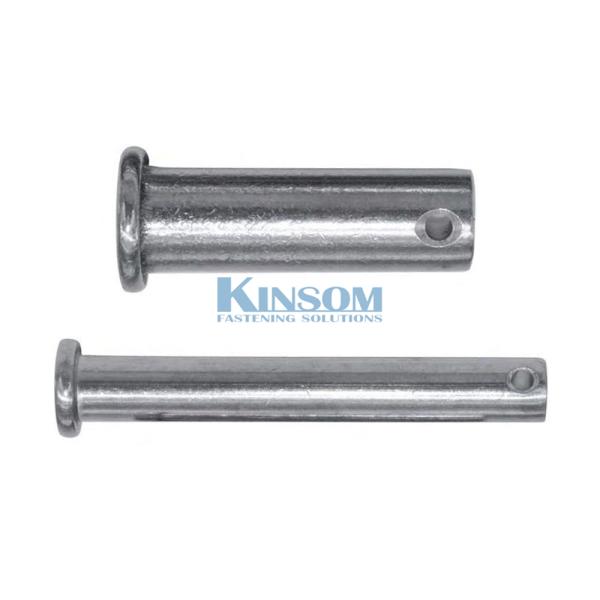 Pin with hole solid rivets with flat head Q195 Q235 Steel zinc coating