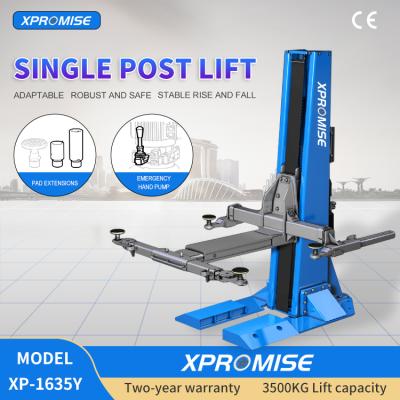 Work Shop Single Post Lift Movable Safe Vehicle Lift Equipment