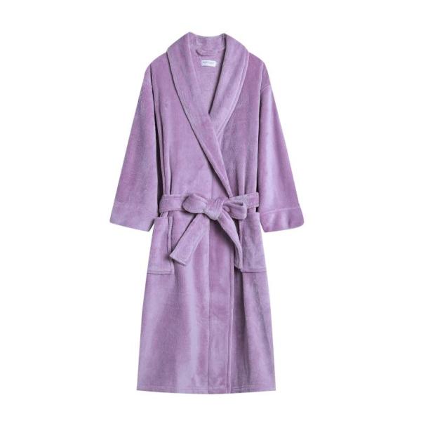 Coral Fleece Custom Womens Clothing , Customized Super Soft Ladies Winter Bathrobes