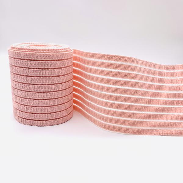 115mm polyester webbing spandex cotton elastic band fish silk elastic band for sticky abdominal band