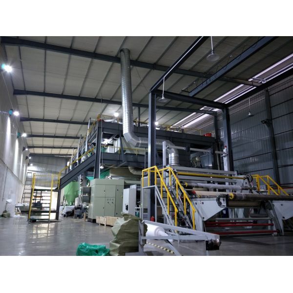 China Best Sale Double Beam Ss PP Non-Woven Production Line Making Machine PP Machine Medical Manufacturer