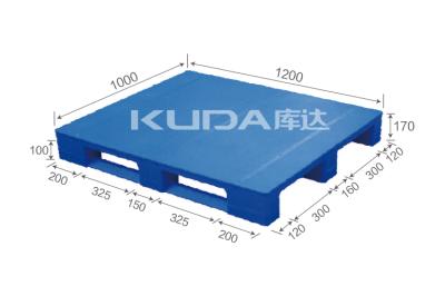 Warehouse anti-static 1210B Tablet sichuan words PLASTIC PALLET（BUILT-IN STEEL TUBE）china manufacturer