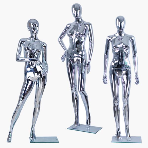 Gold Female Shop Display Mannequin Height 176cm Bust 83cm