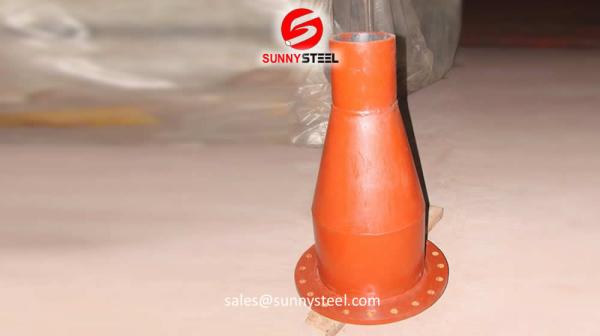 Ceramic lined reducer pipe