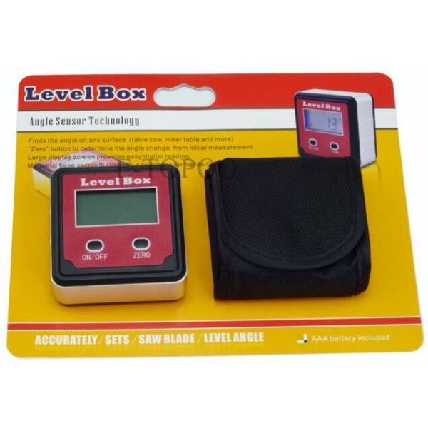 Digital  Inclinometer Level Box Protractor Angle Finder Gauge Meter Bevel Box With Magnet Base