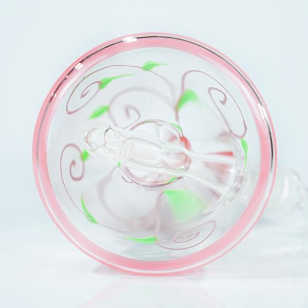 Hand Drawing 3d painting 10inch 4mm thick Hookah Glass bongs Smoking Pipes Water Pipe