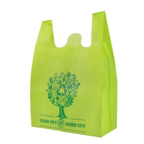 T Shirt / W Cut Non Woven Polypropylene Tote Bags , Different Colors Reusable Non Woven Bags